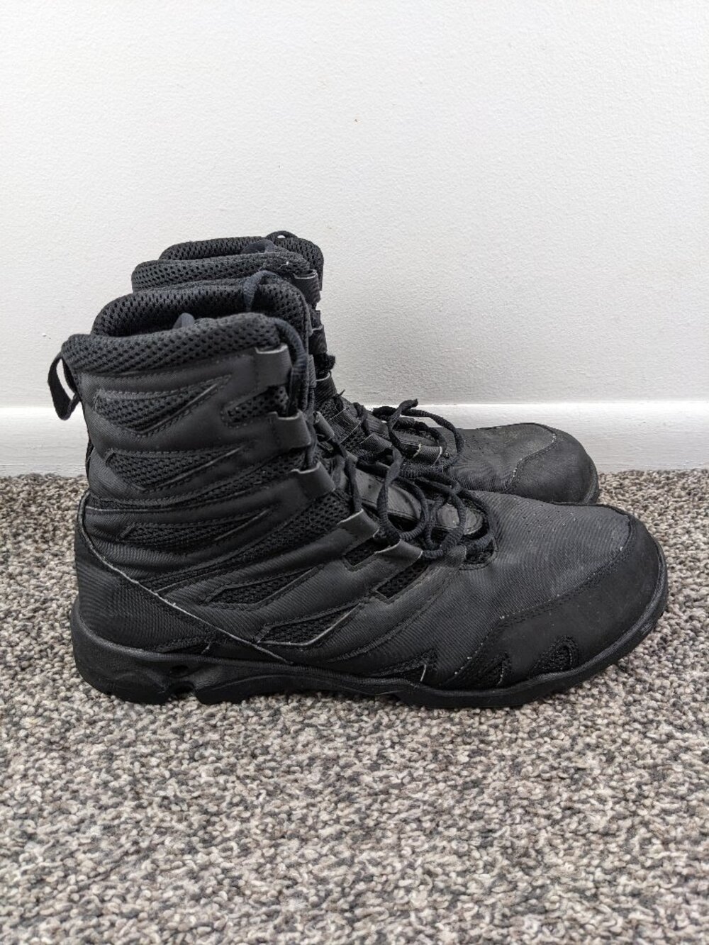 New Balance OTB Abyss II Mens Shoes Black 12M Tactical Waterproof Boots 221MBK